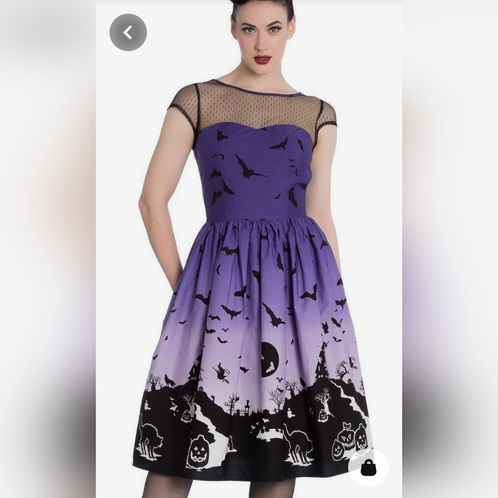 Hell Bunny Halloween 1950s style swing dress